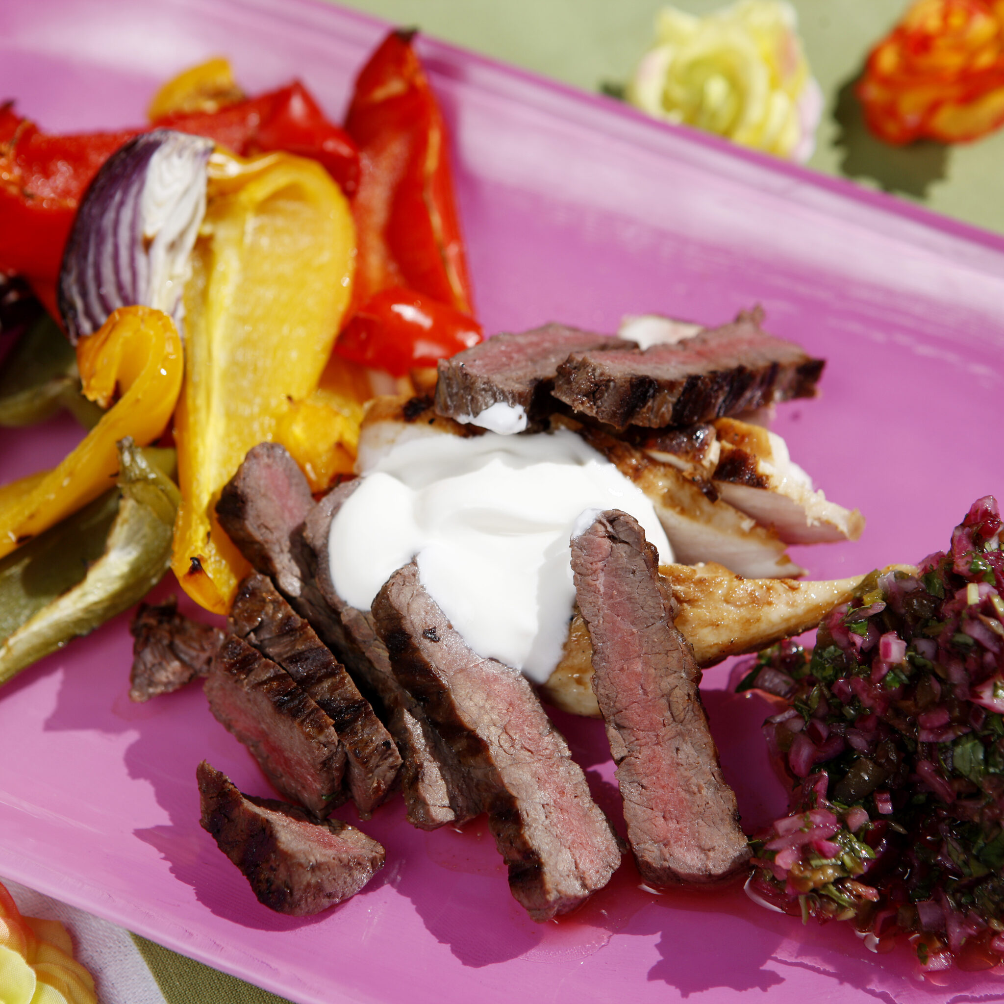 Fajitas med chimichurri