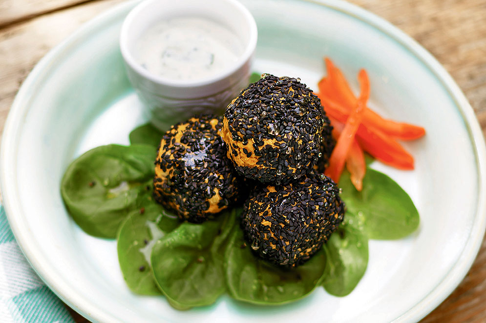 Superstarka linsbollar med Jennifers sås