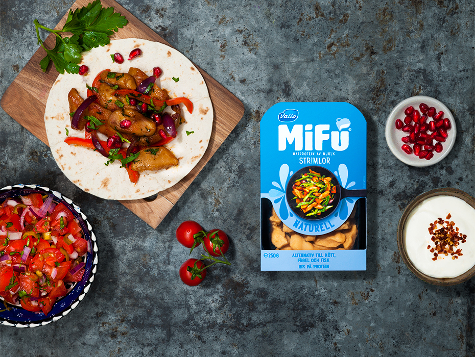 Fajitas med MiFú strimlor