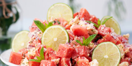 melon- och fetaostsallad