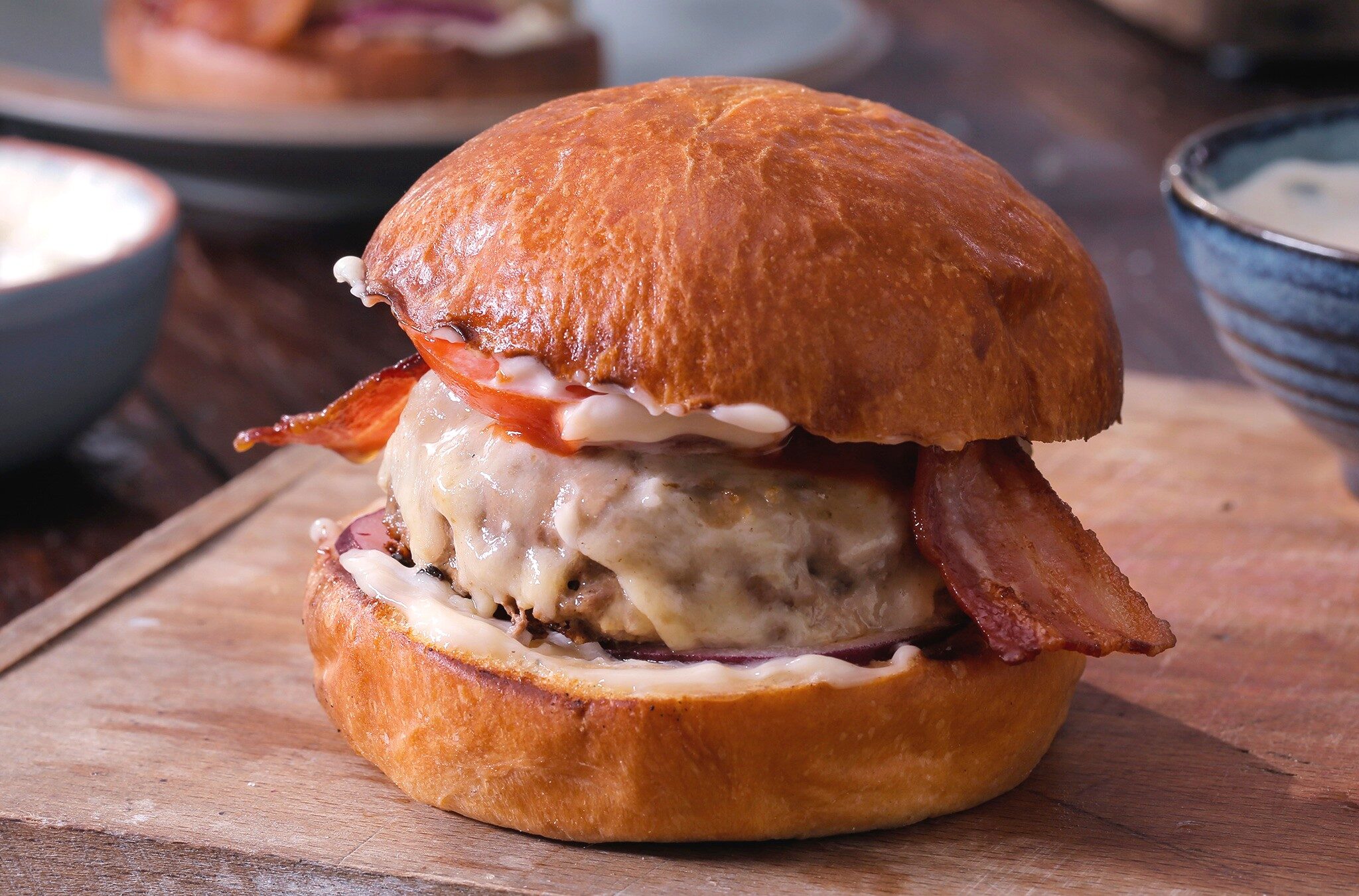Cheeseburgare med bacon