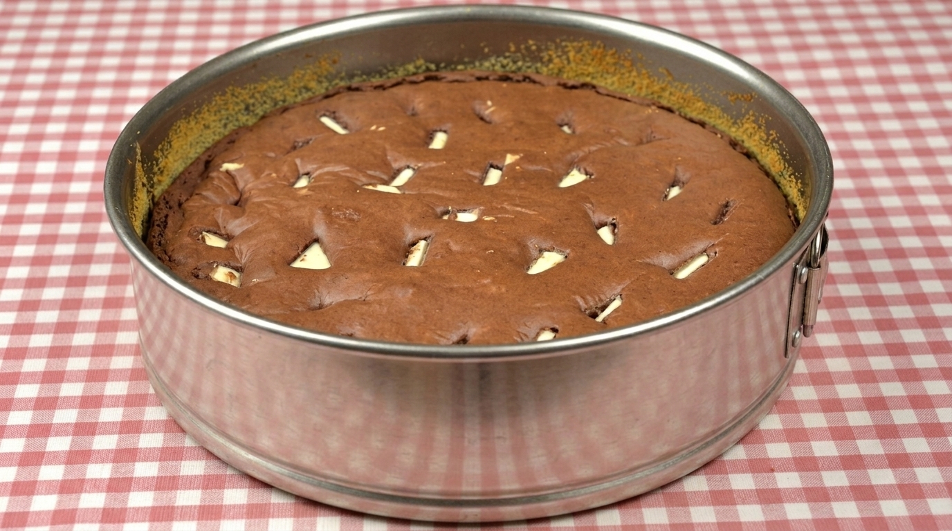 Kladdkaka med vit choklad