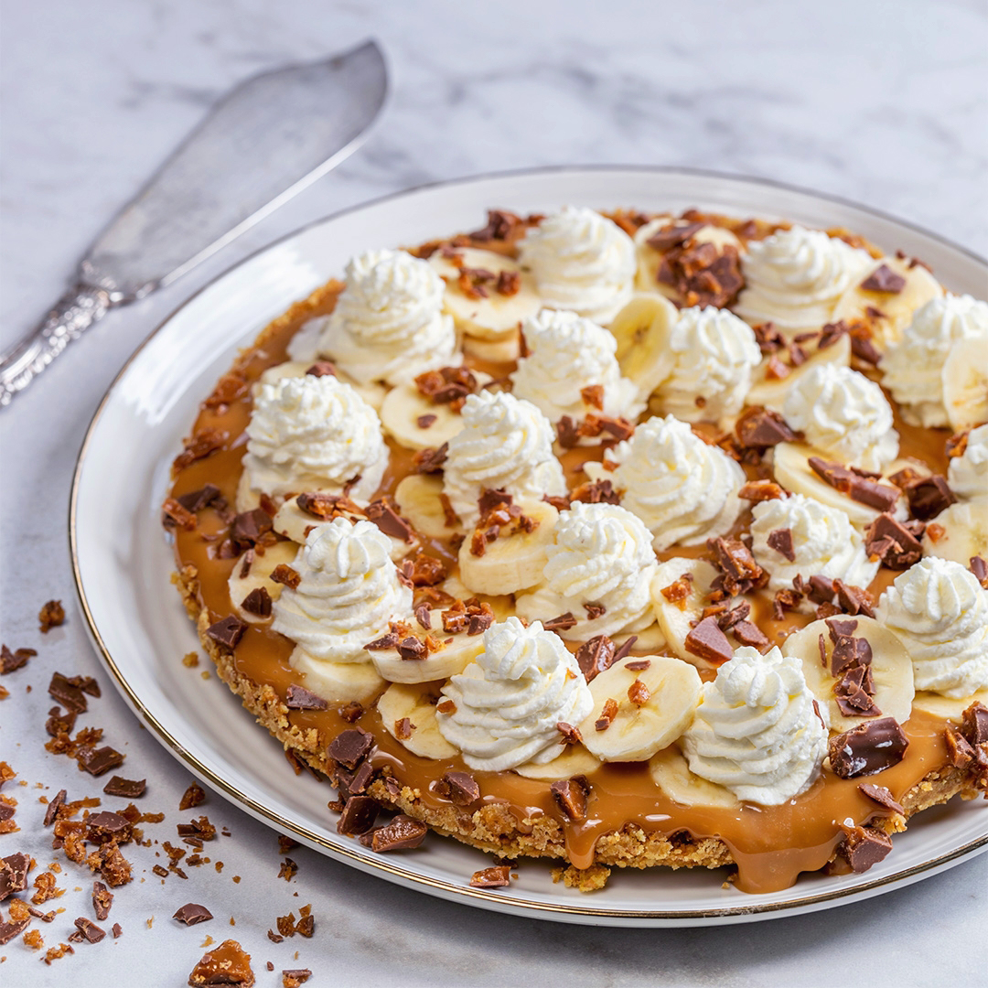 Banoffee paj med daimkross