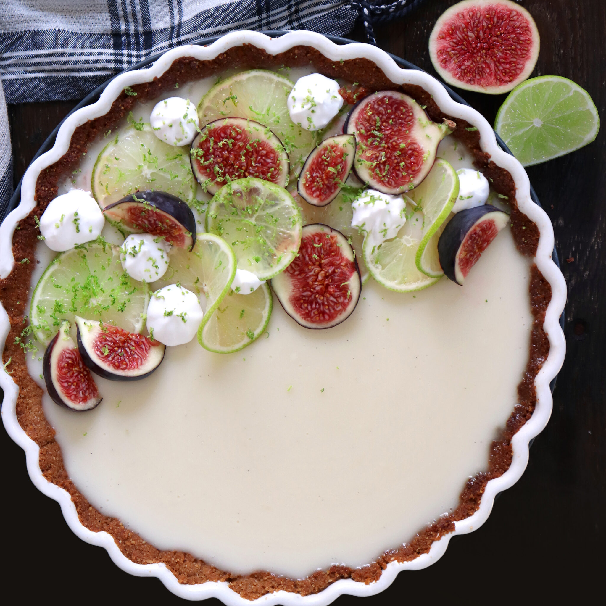 Vegansk key lime pie