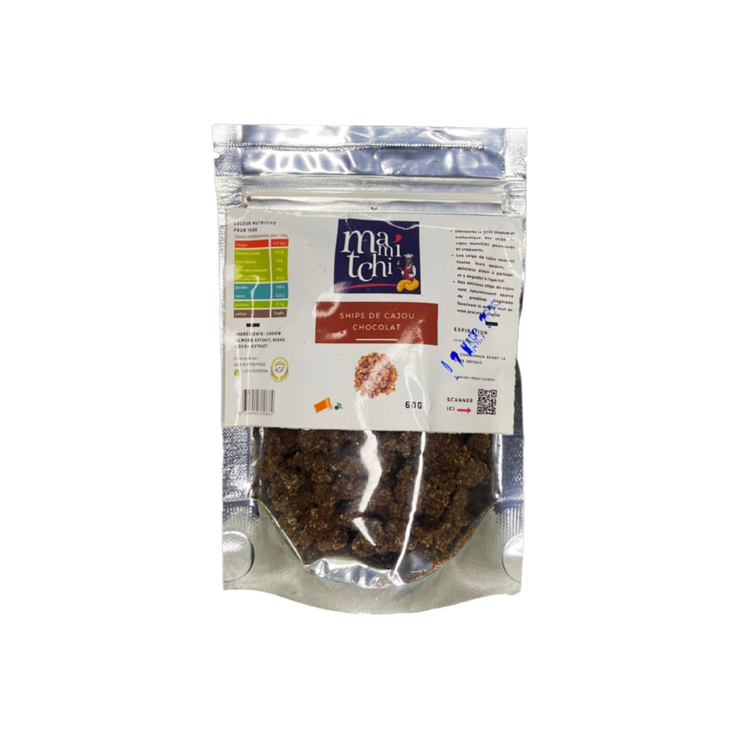 Chips de cajou chocolat