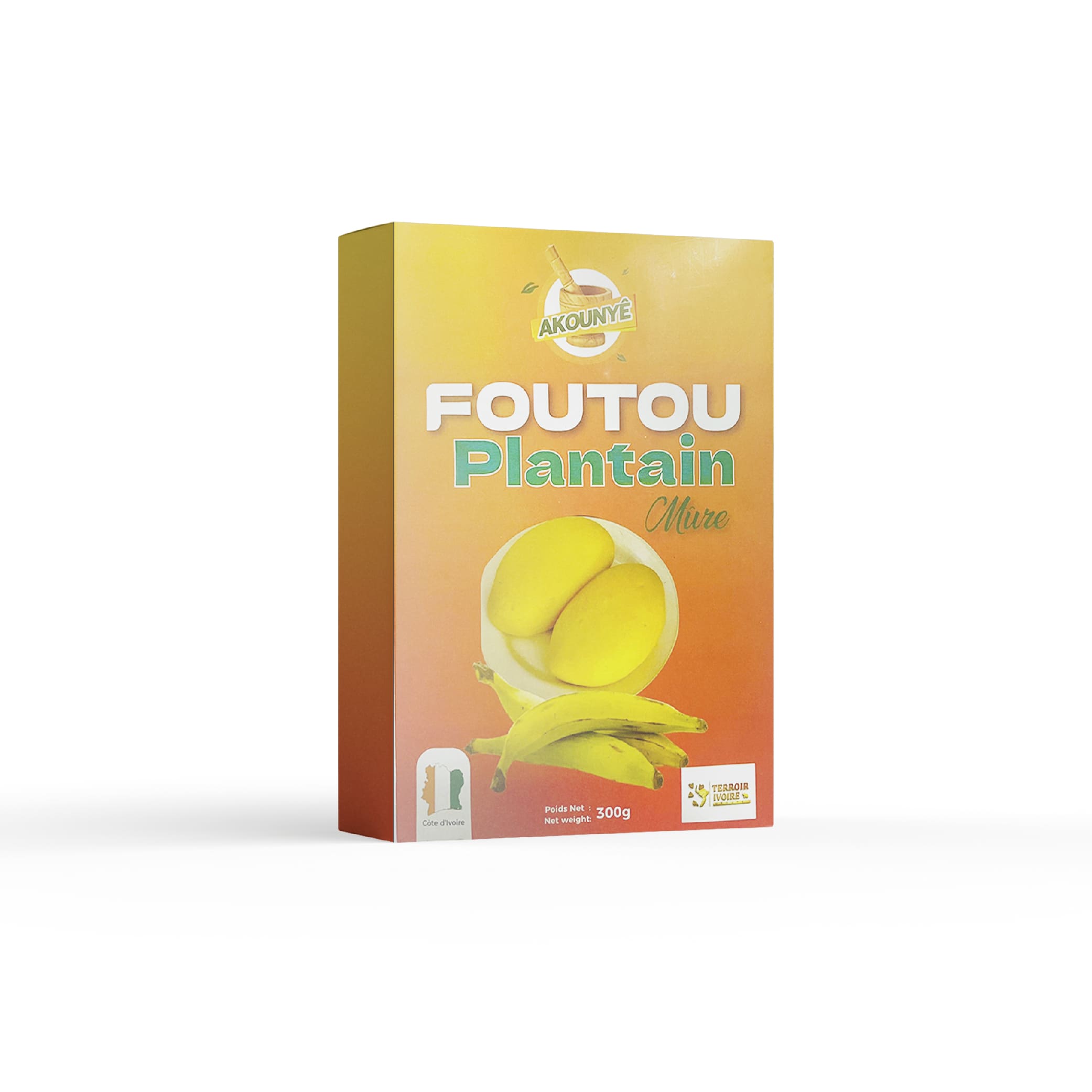 Akounye Foutou Plantain mûre 300g