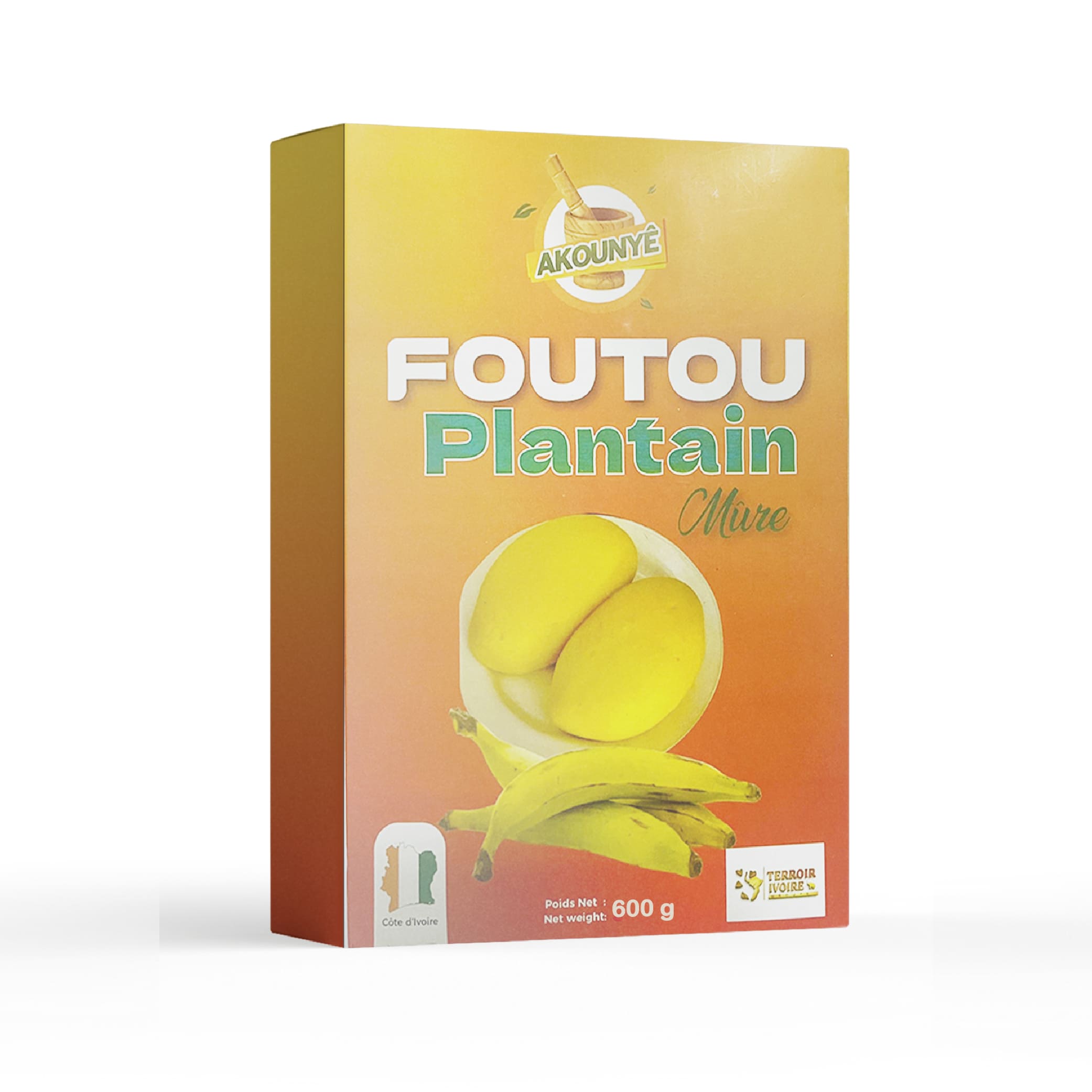Akounye Foutou Plantain mûre 600g