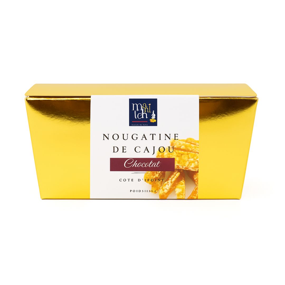 Nougatine de cajou au chocolat 150g