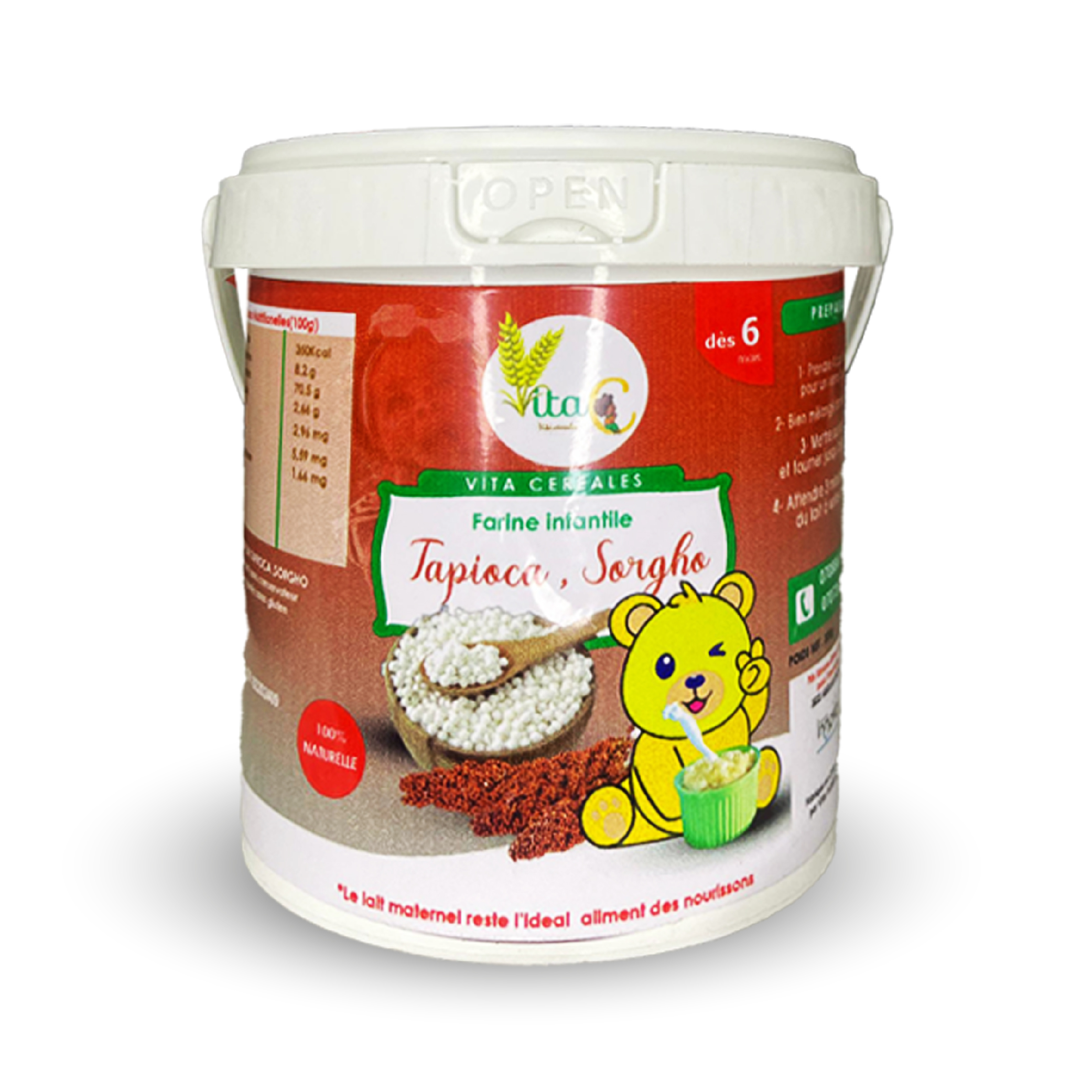 Farine Infantile Tapioca, Sorgho