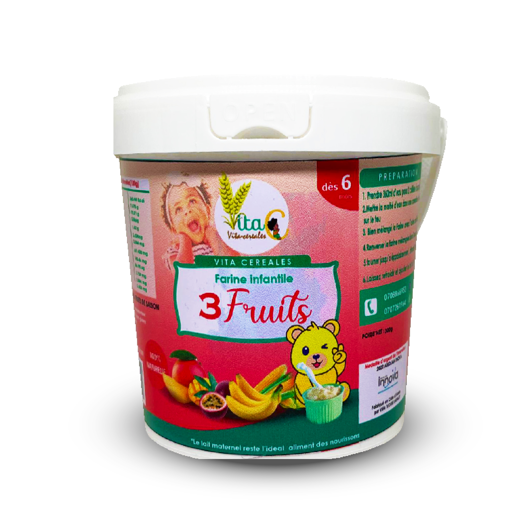 Farine Infantile 3 Fruits