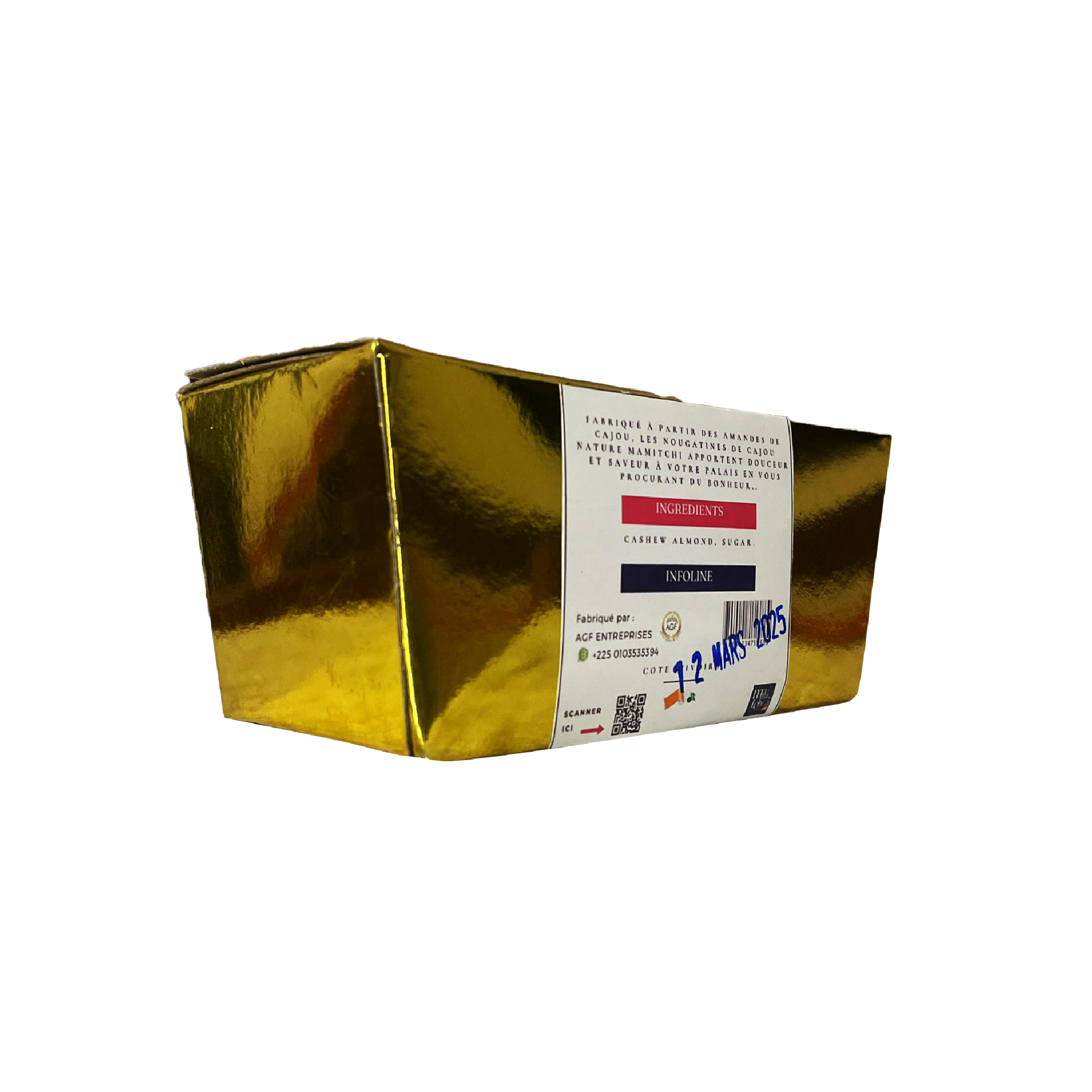 Nougatine de cajou(caramel)