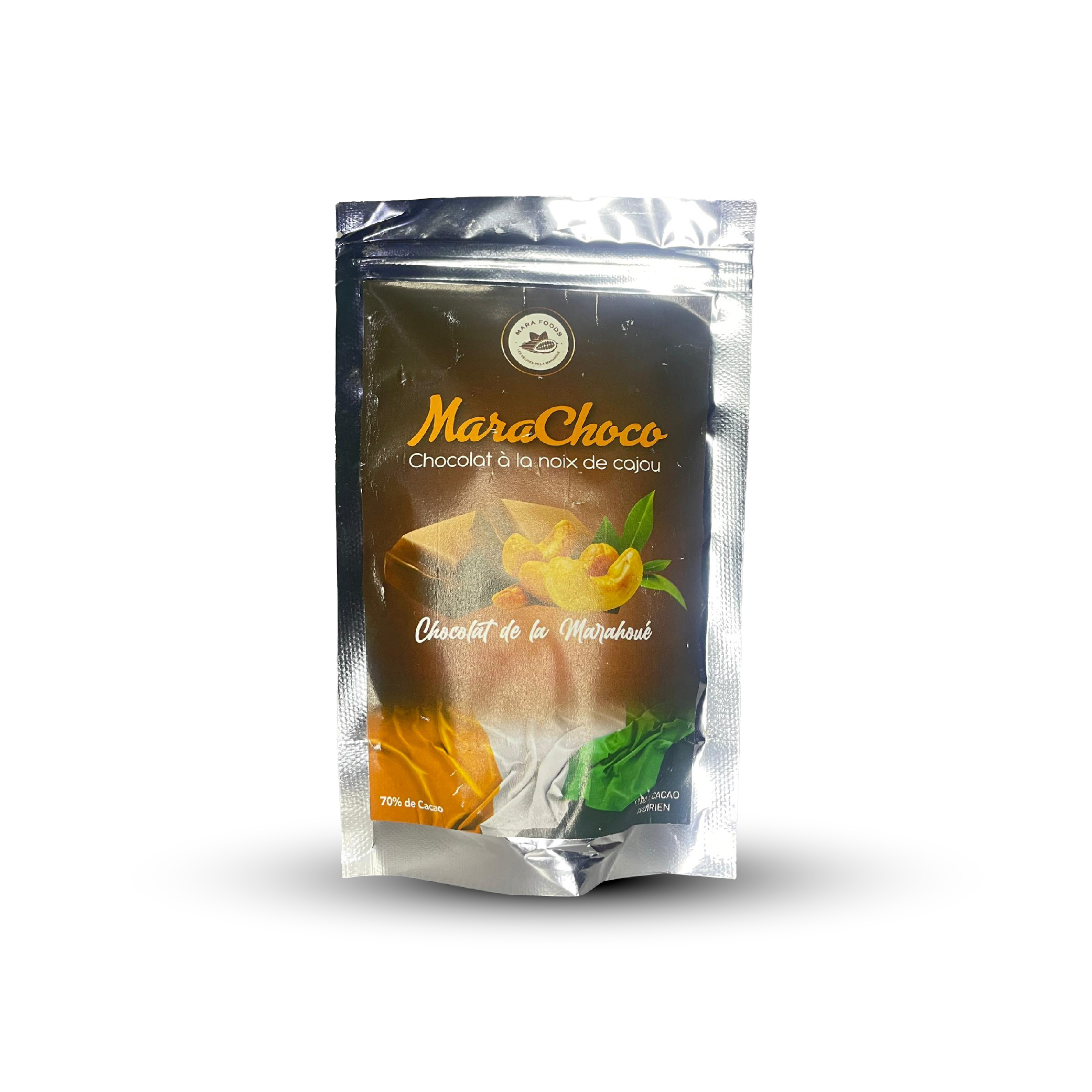 Chocolat à l'amande de cajou 70% cacao 95g