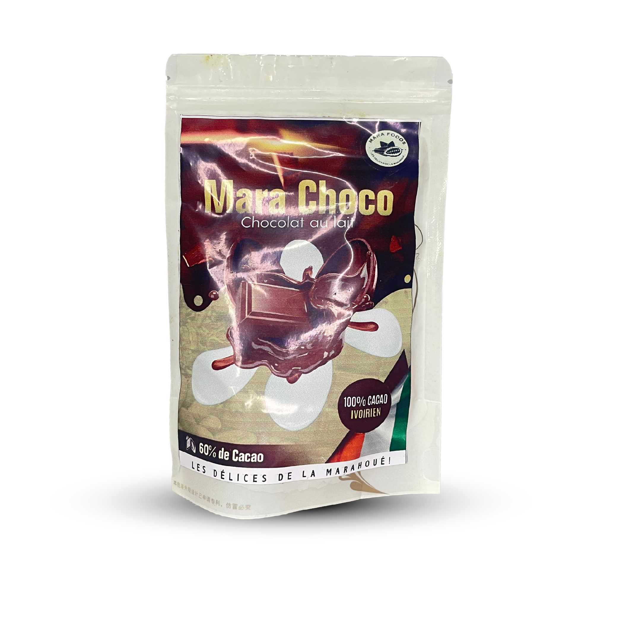 Chocolat au lait 60% cacao Marafoods 95g