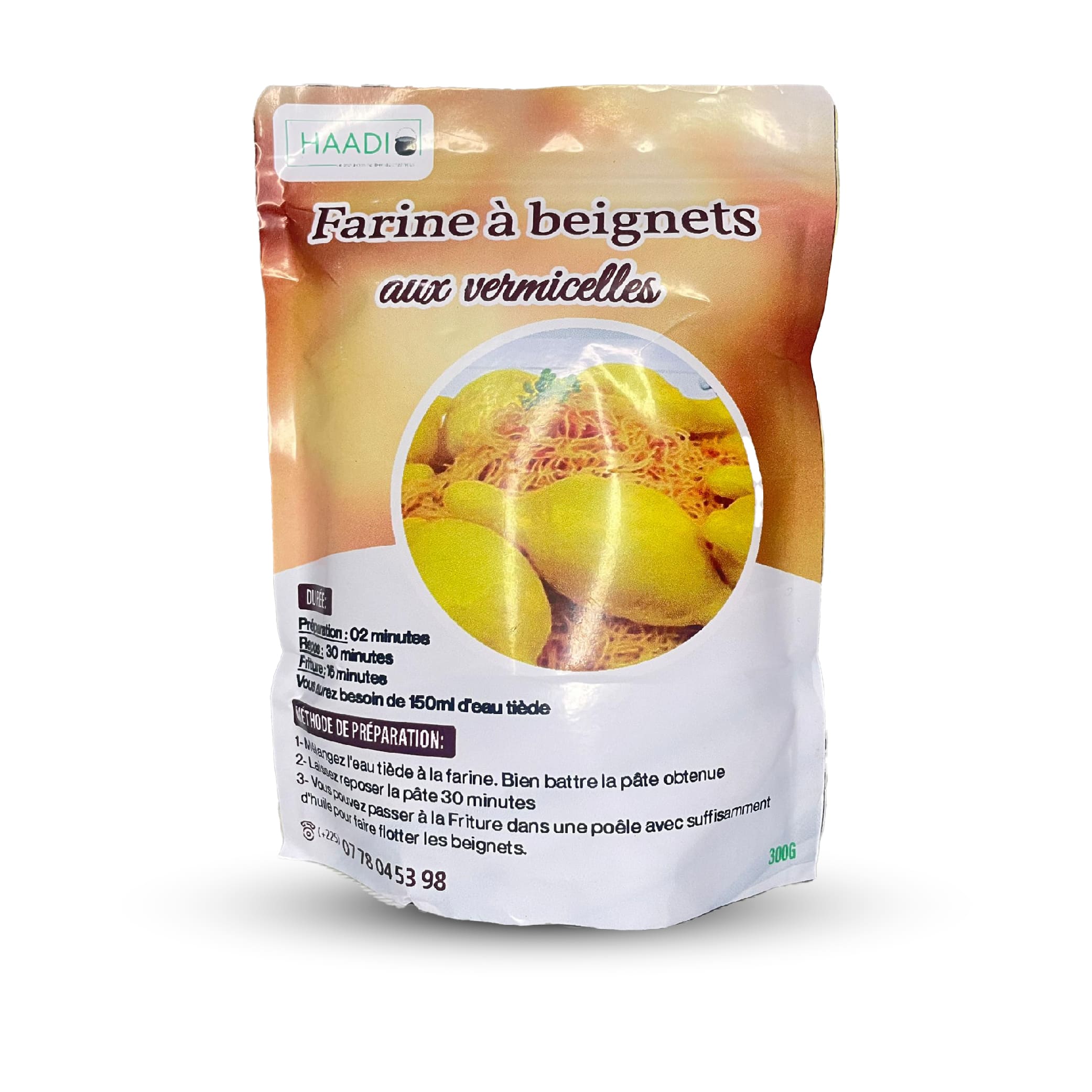 Farine de beignets aux vermicelles ( jaune jaune) 300g