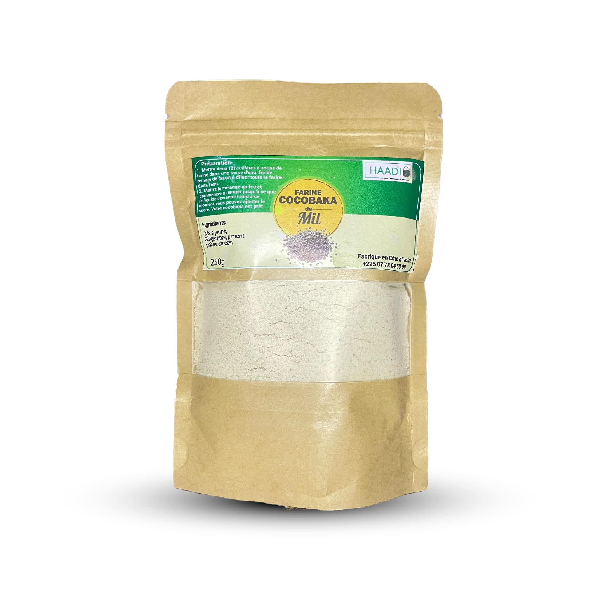 Farine de cocobaka (mil) 250g