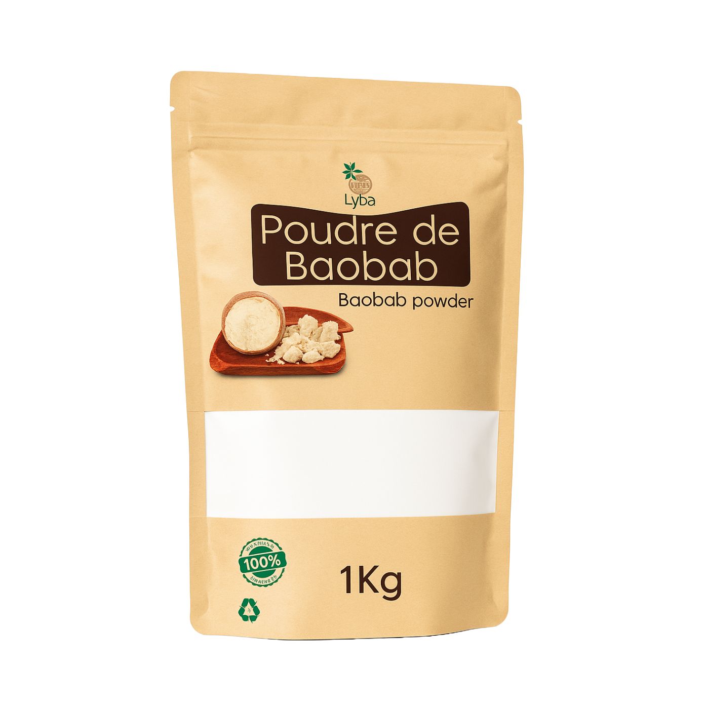 Poudre de baobab nature 1kg