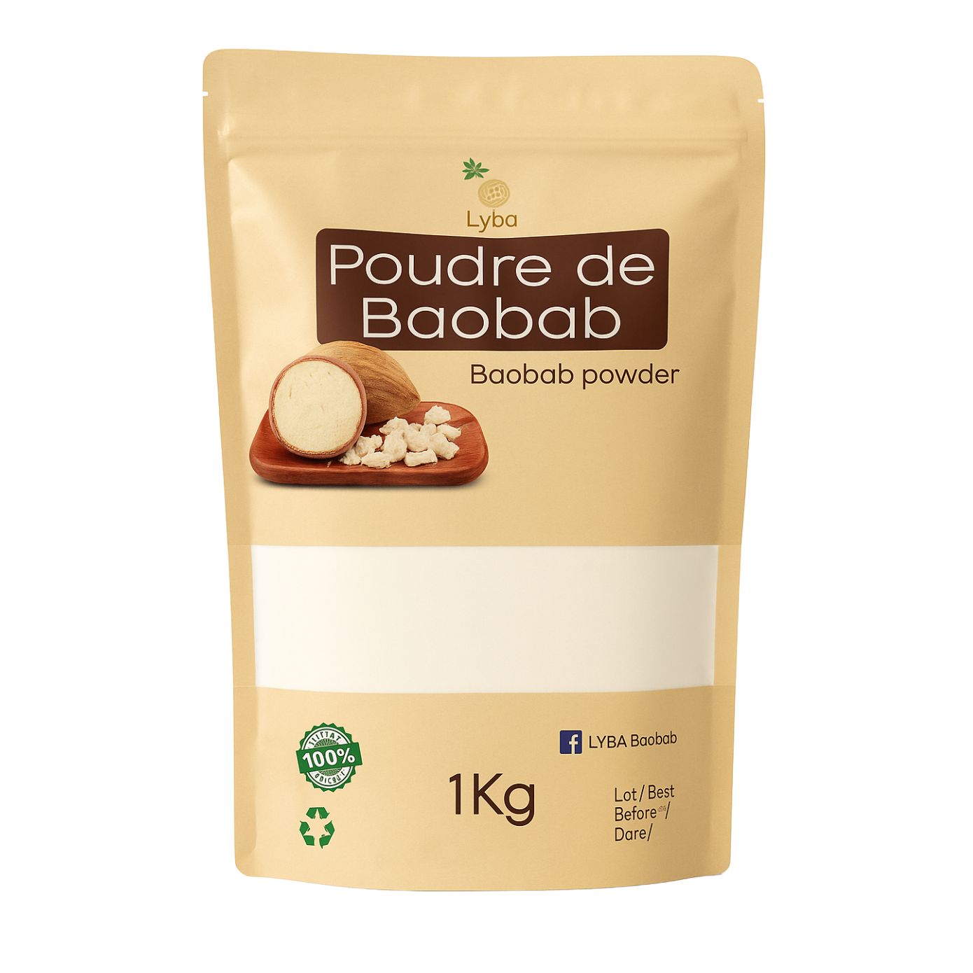 Poudre de baobab nature 1kg