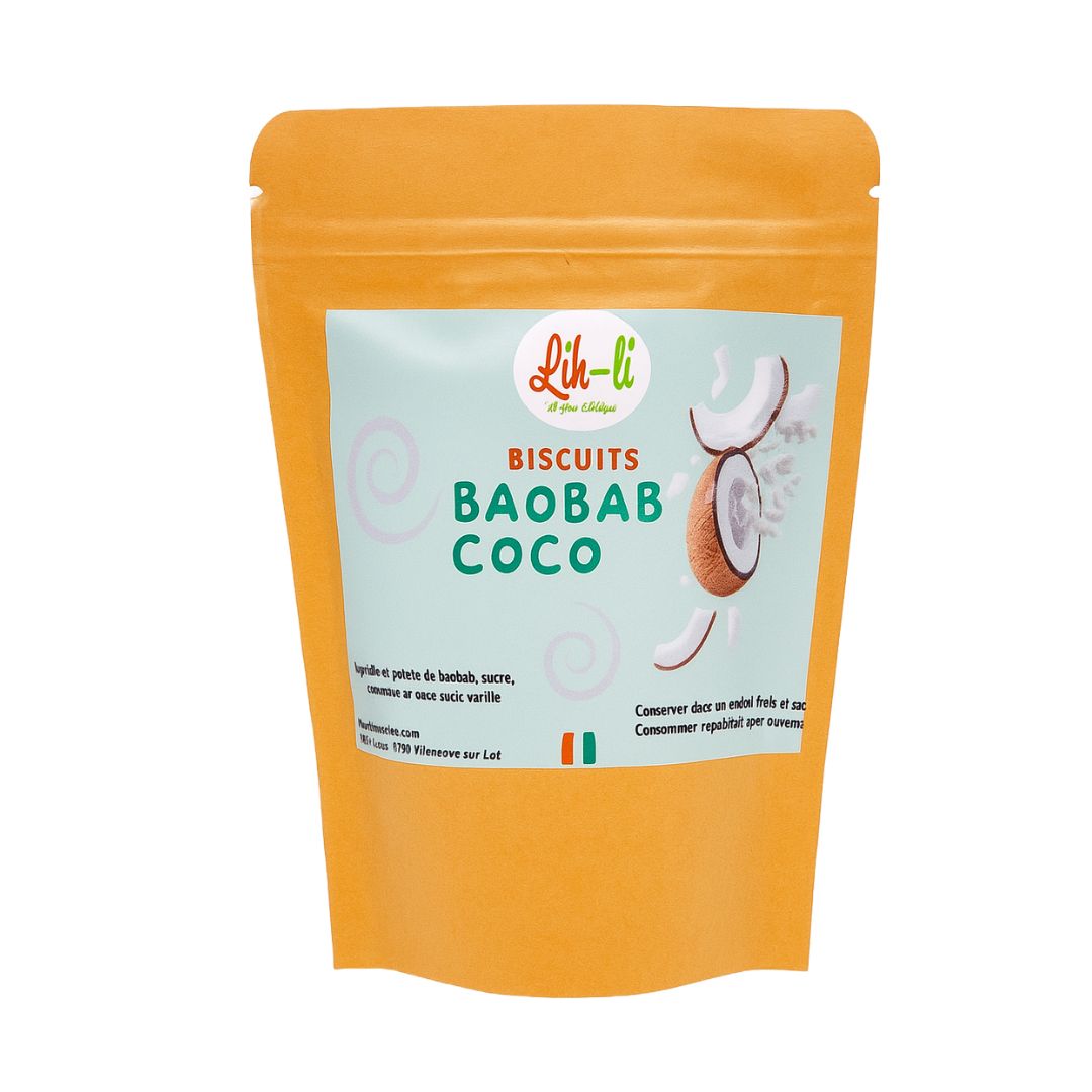 Biscuits de Baobab au coco 70g