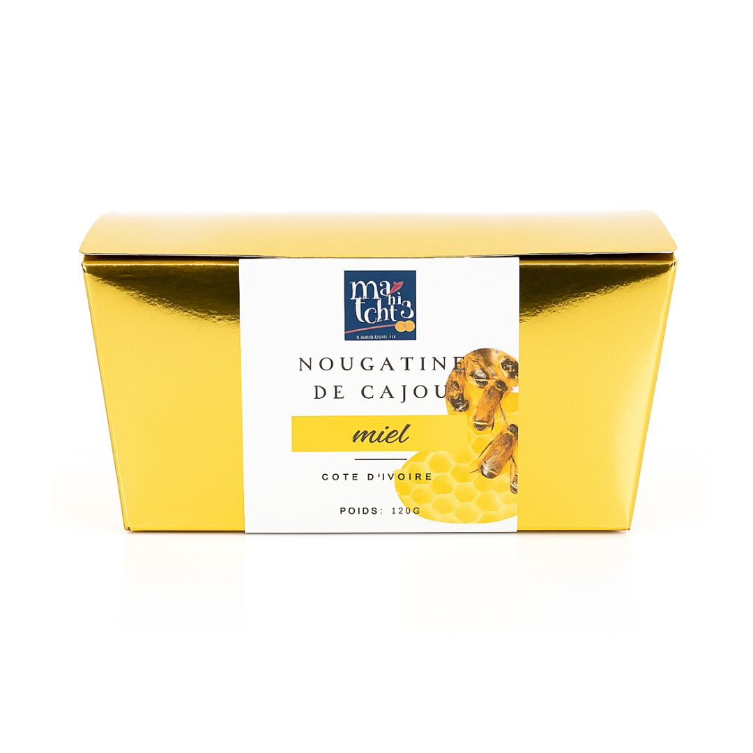 Nougatine de cajou au miel 120g