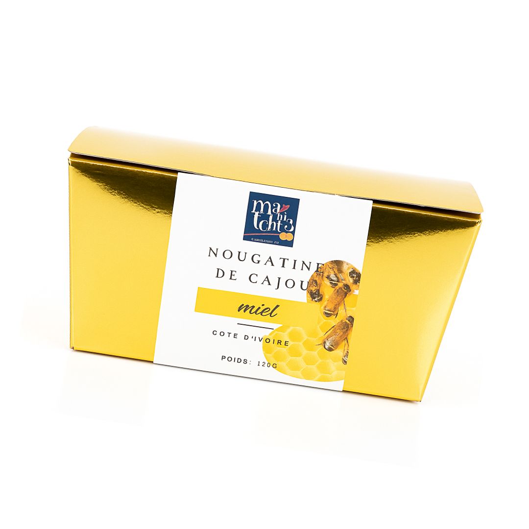 Nougatine de cajou au miel 120g